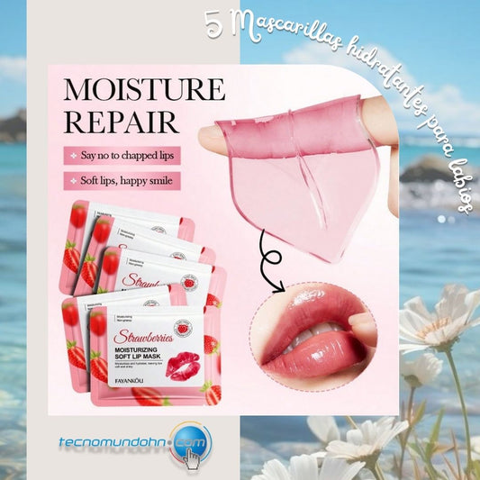 5 mascarillas hidratantes para labios