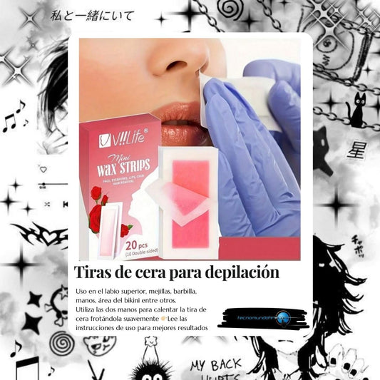 Tiras de Cera para depilación