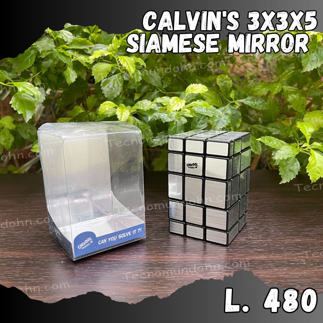 Calvin's Puzzle 3x3x5 Siamese Mirror Short Cube(84mm) silver
