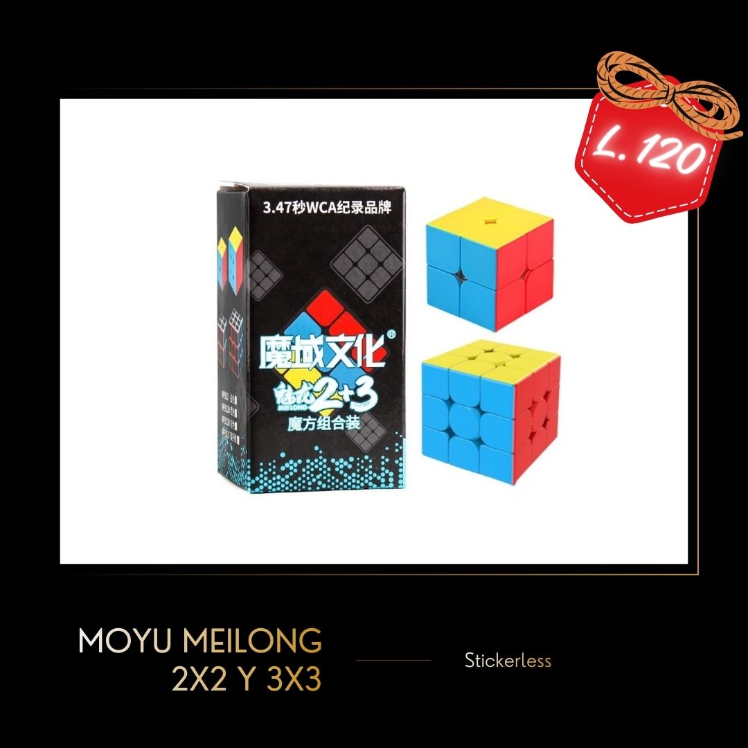 Moyu Meilong 2X2 3X3 Cube Gift Box Stickerless