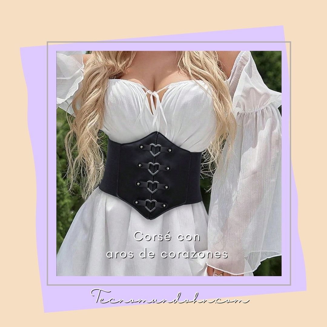 Corsé Con Aros De Corazones