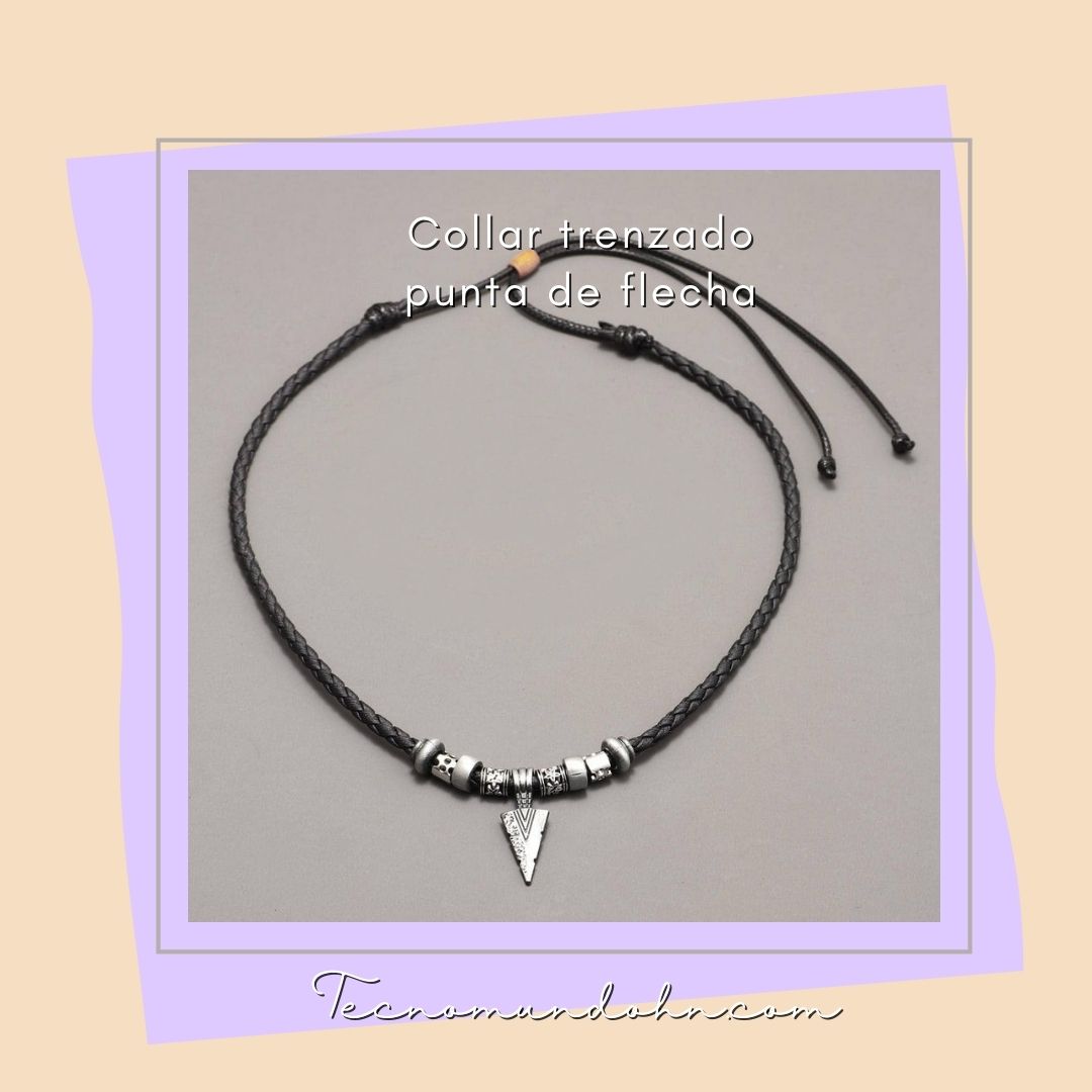 Collar Trenzado Punta De Flecha