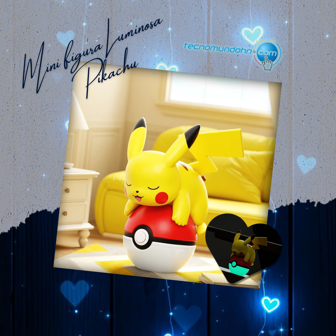 Mini Figura Luminosa Pikachu