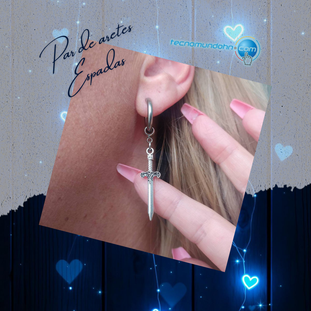 Par De Aretes Espadas
