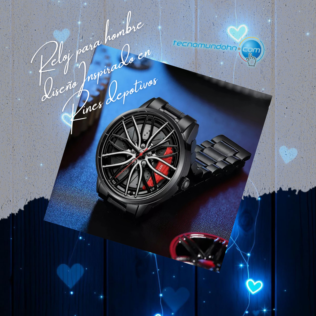 Reloj Para Hombre Diseño Inspirado En Rines Depotivos