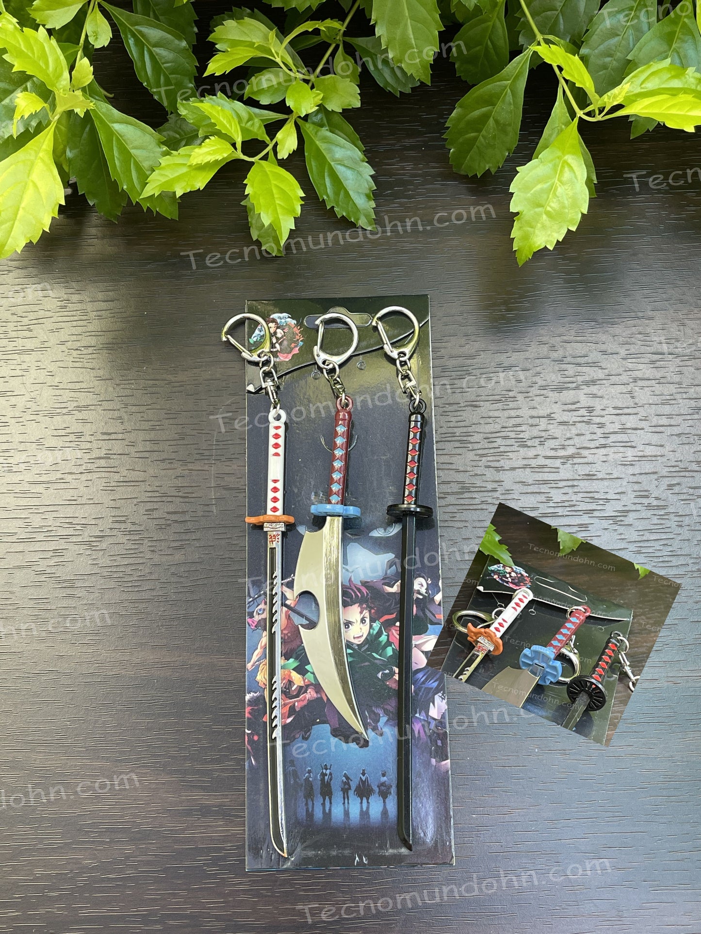 Set De 3 Llaveros De Demon Slayer (D)