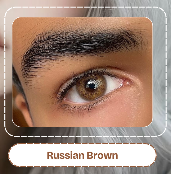 Lente De Contacto Russian Brown