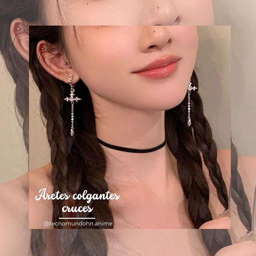 Aretes Colgantes Cruces