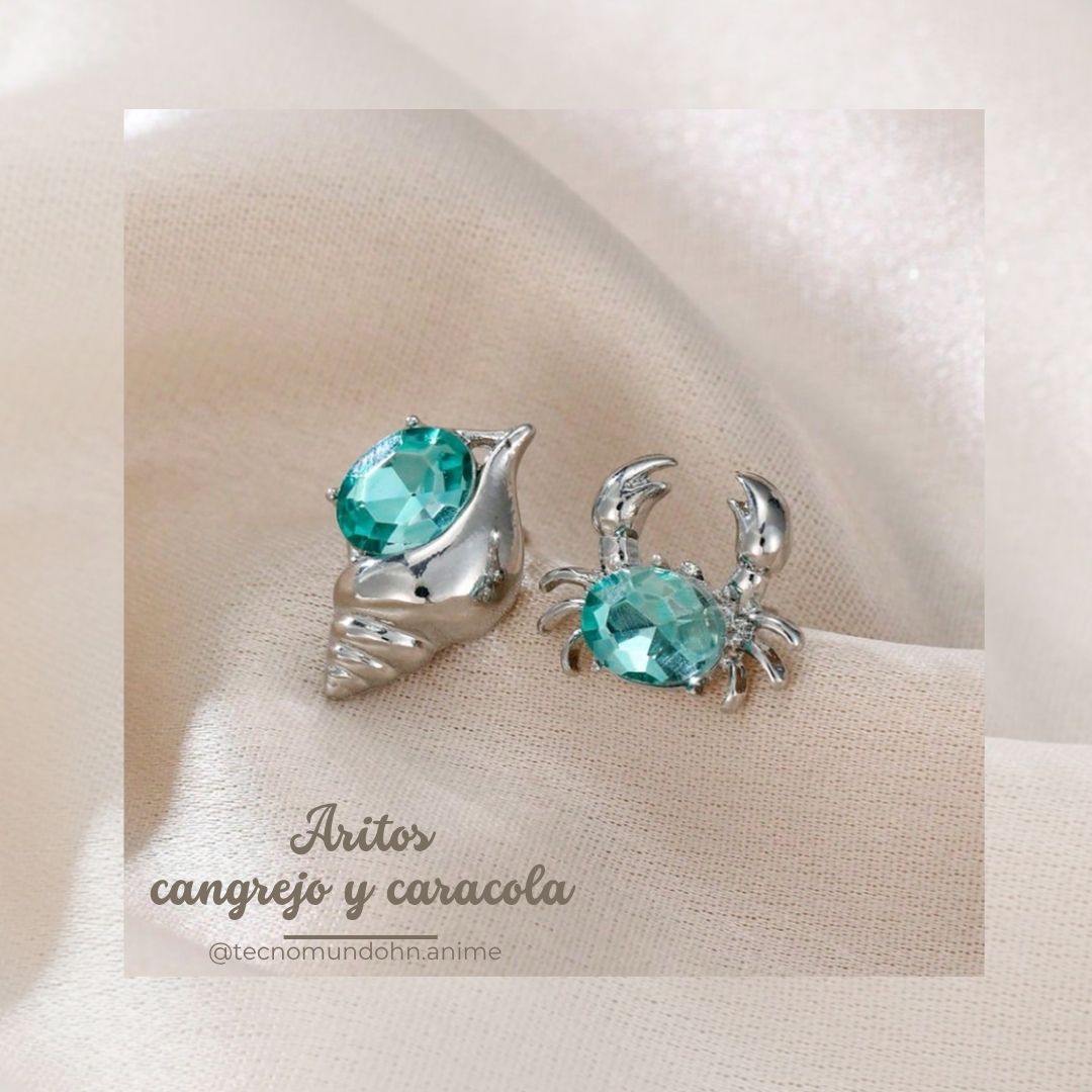 Aritos Cangrejo Y Caracola