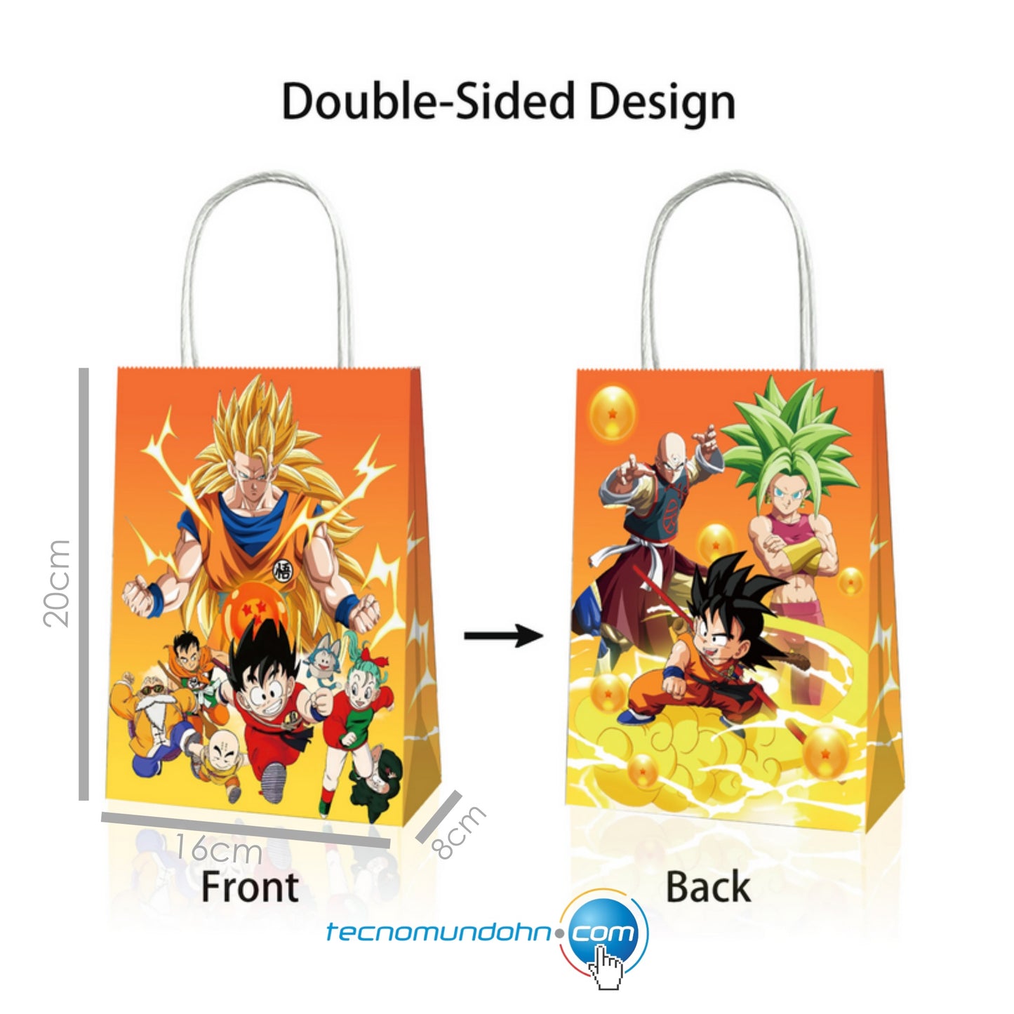 Bolsas De Regalo De Papel De Dragon Ball B