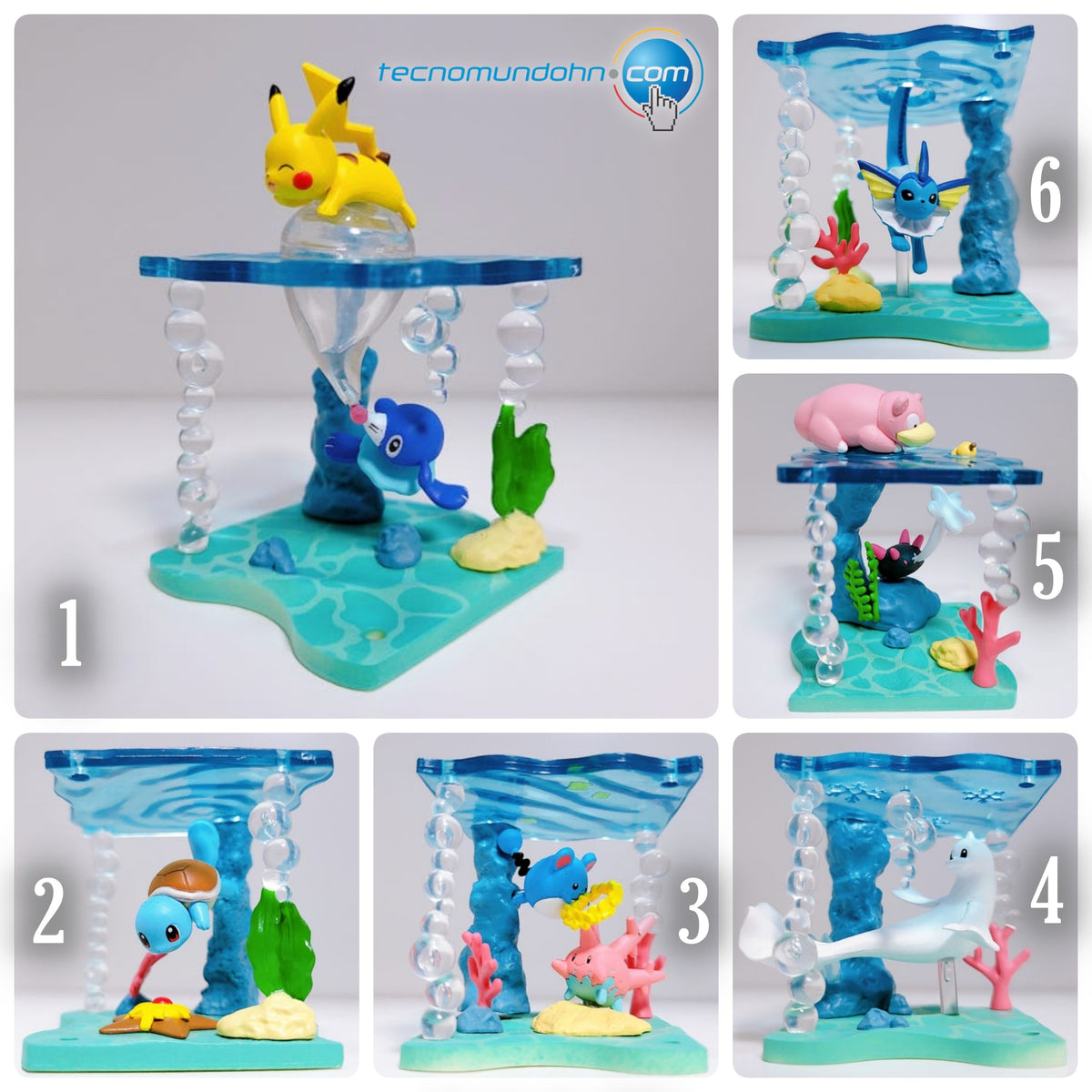 Figuras Mundo Pokémon En El Mar Brillante