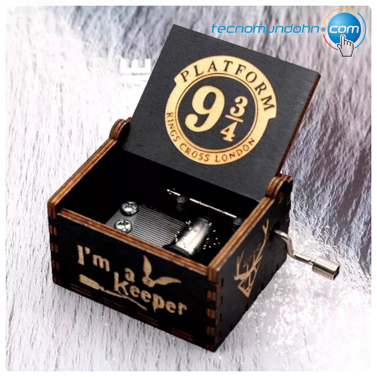 Cajita Musical De Madera Harry Potter Andén 9¾