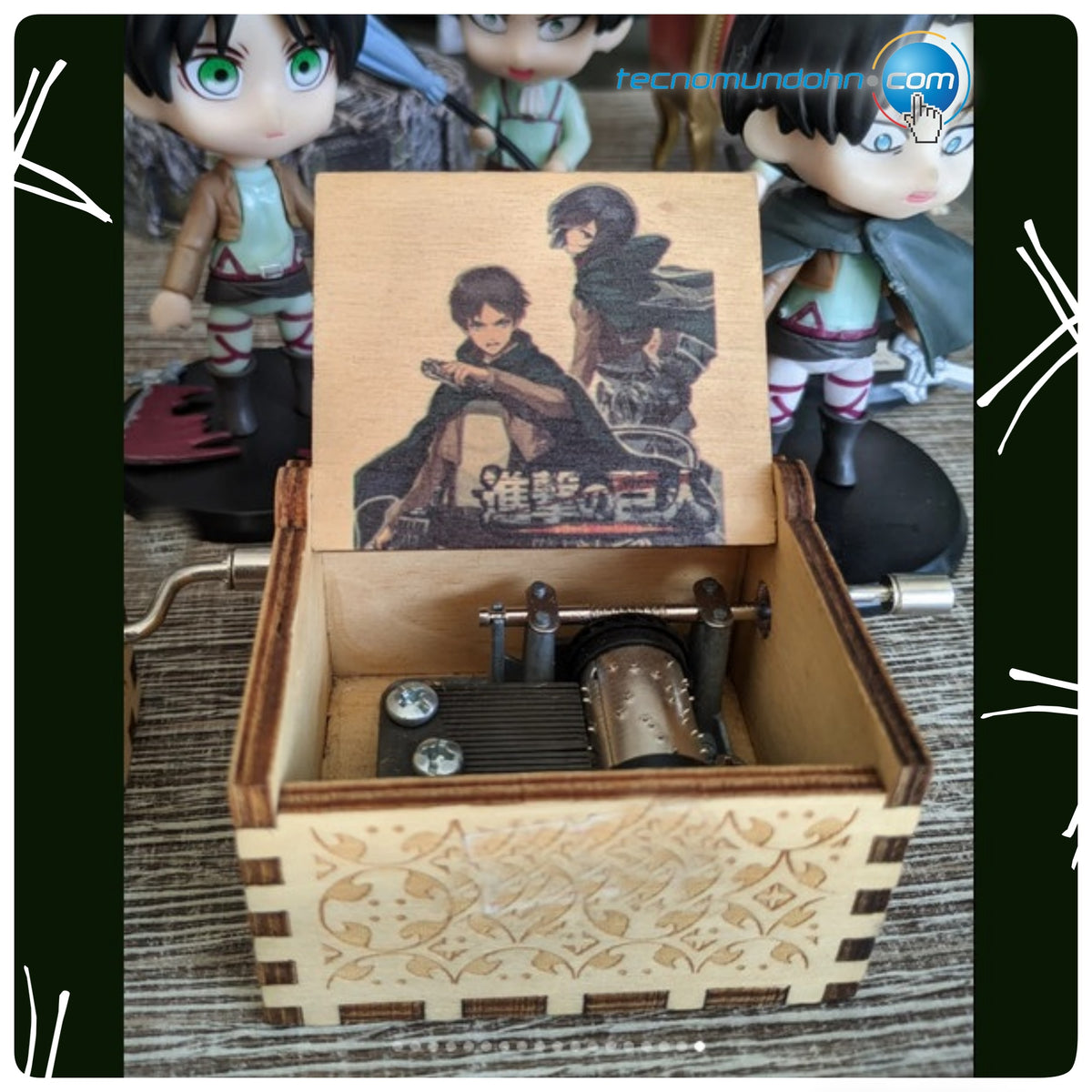 Cajita Musical De Madera Attack On Titan