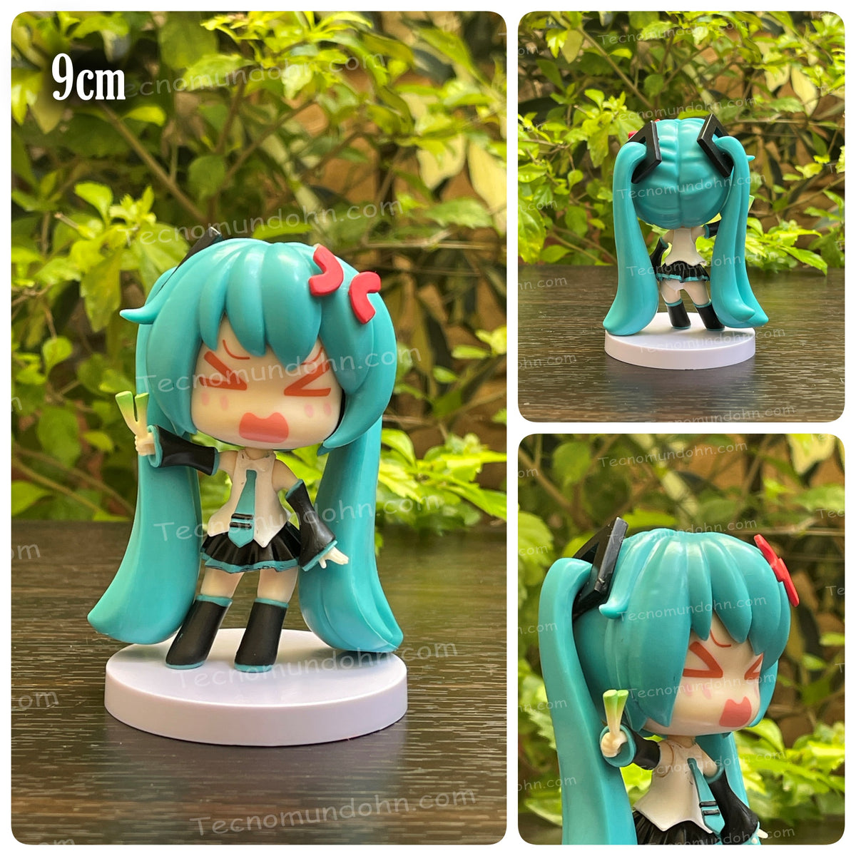 Figura De Hatsune Miku Y Cebollín Verde 9Cm