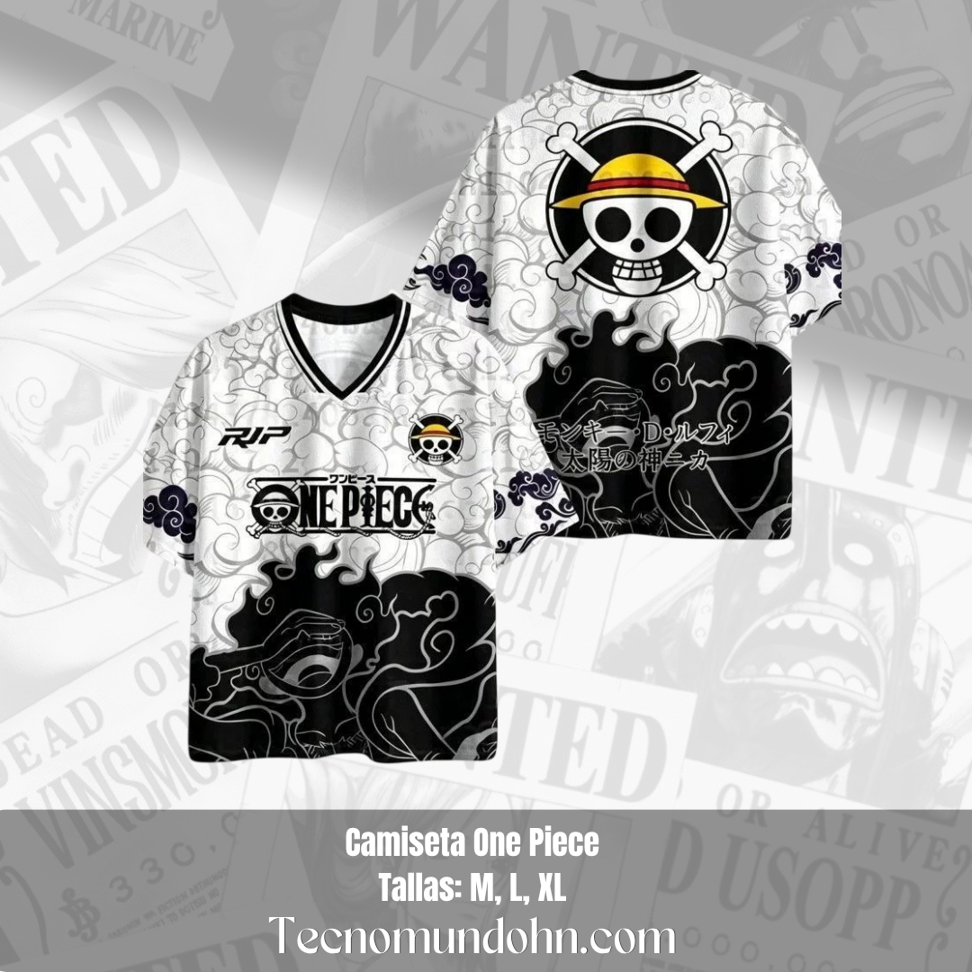 Camiseta Deportiva Cuello V - Luffy Gear 5 Nika | One Piece
