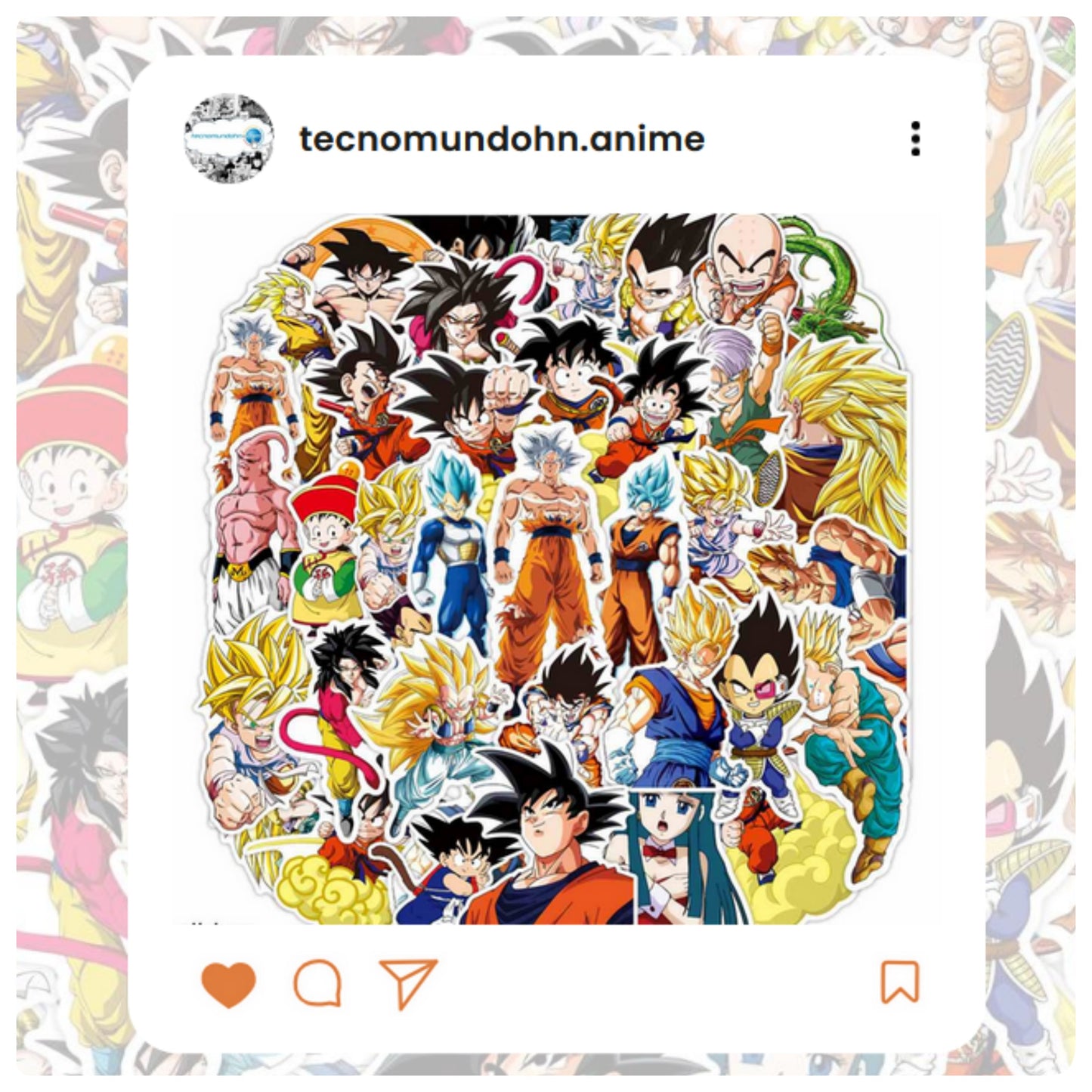 Paquete Calcomanías Dragon Ball Z