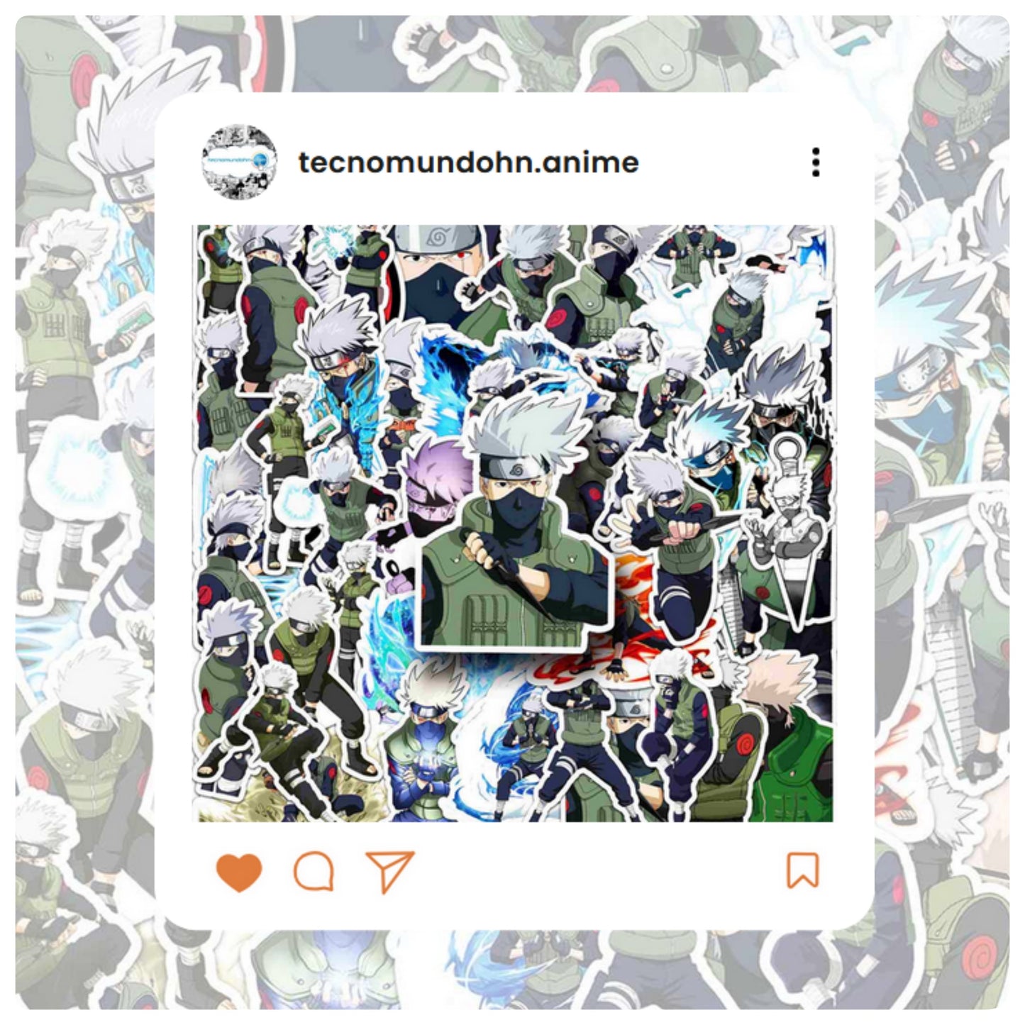 Paquete Calcomanías Hatake Kakashi | Naruto