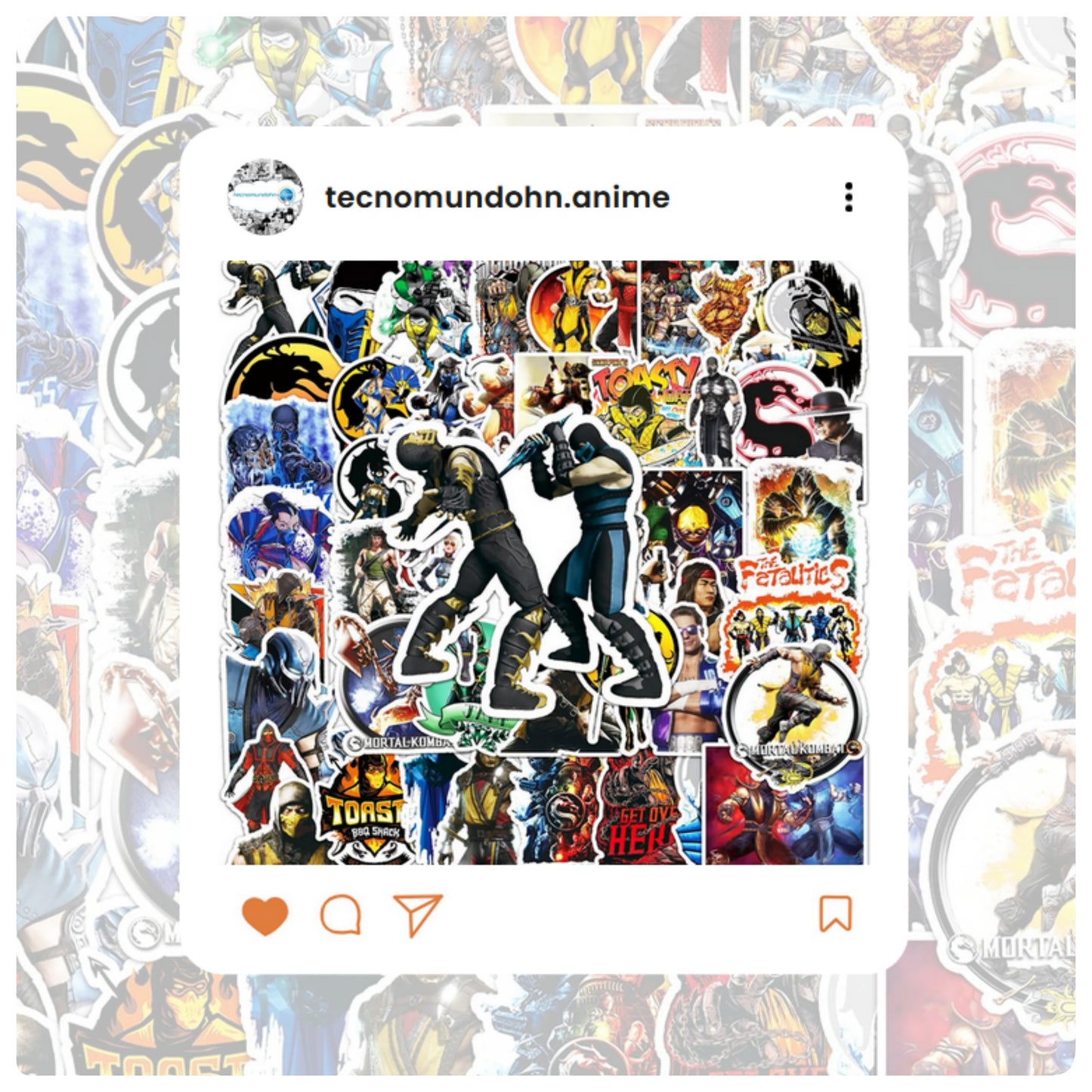 Paquete Calcomanías Mortal Kombat