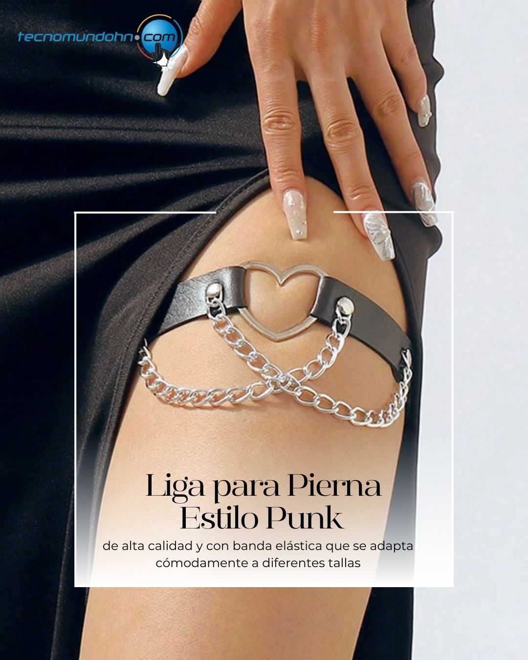 Liga para pierna Estilo Punk
