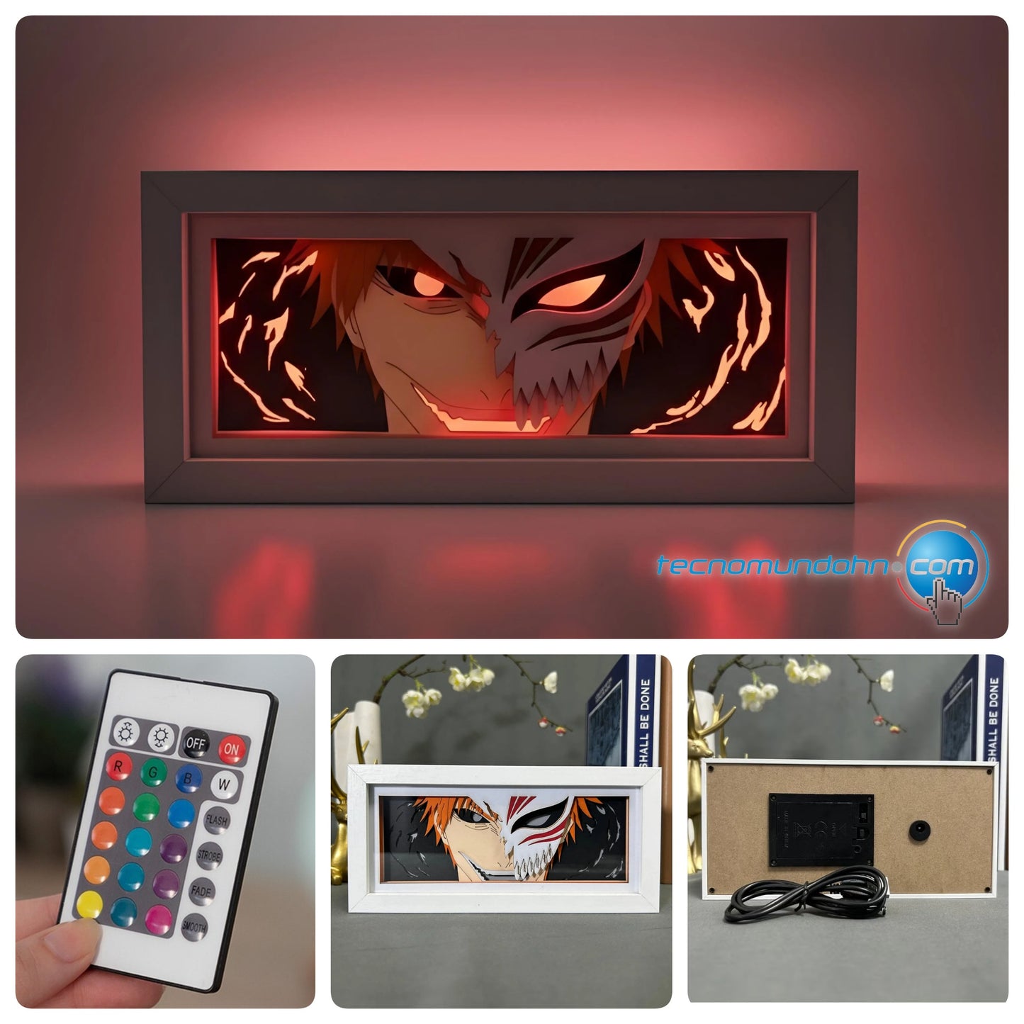 Lámpara Led Tipo Lightbox Bleach + Control Remoto|Bleach