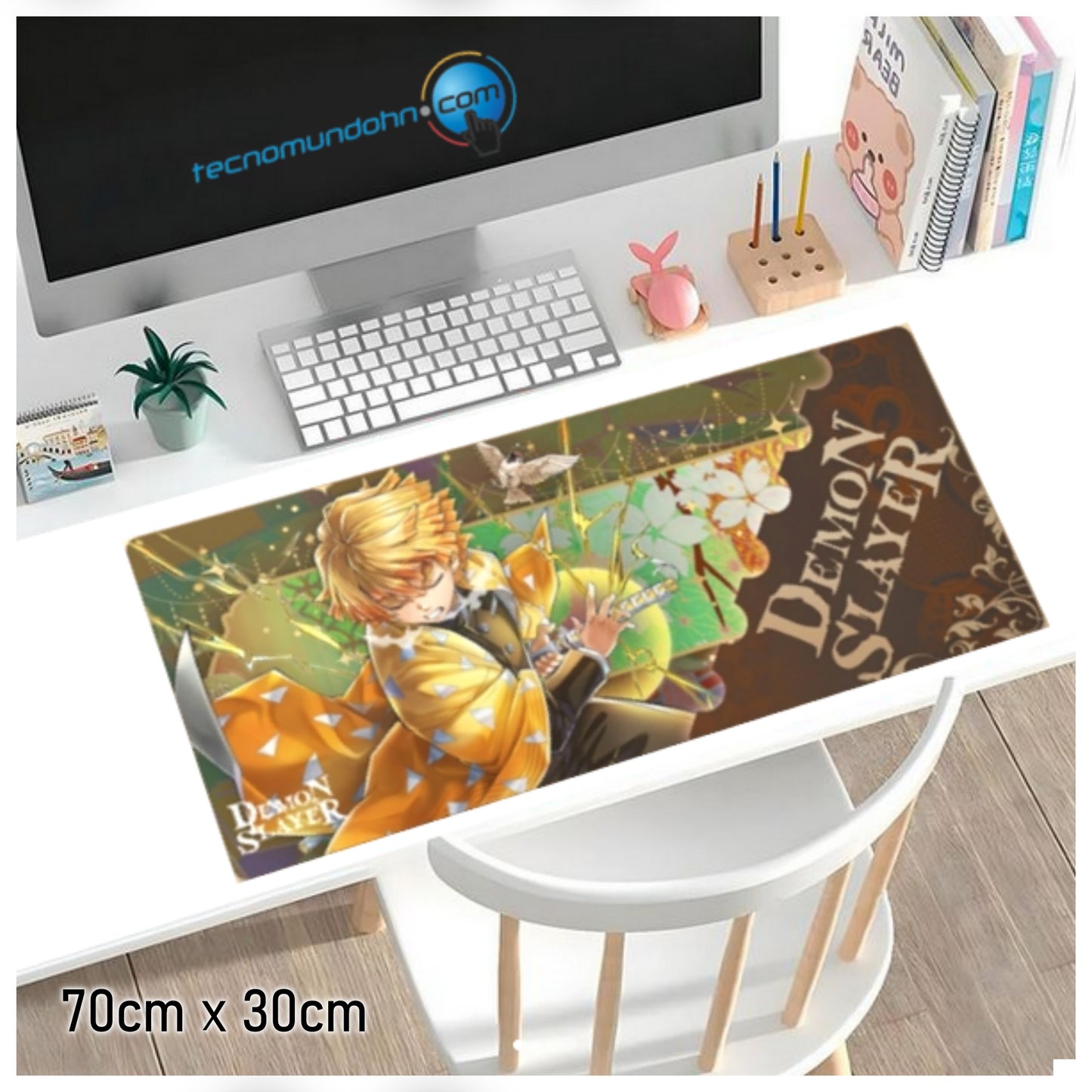 Mouse Pad Zenitsu Agatsuma | Demon Slayer 70X30Cm