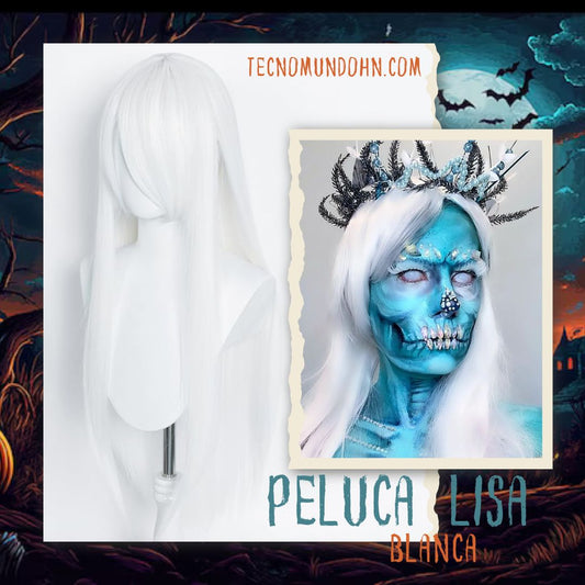 Peluca Lisa Blanca