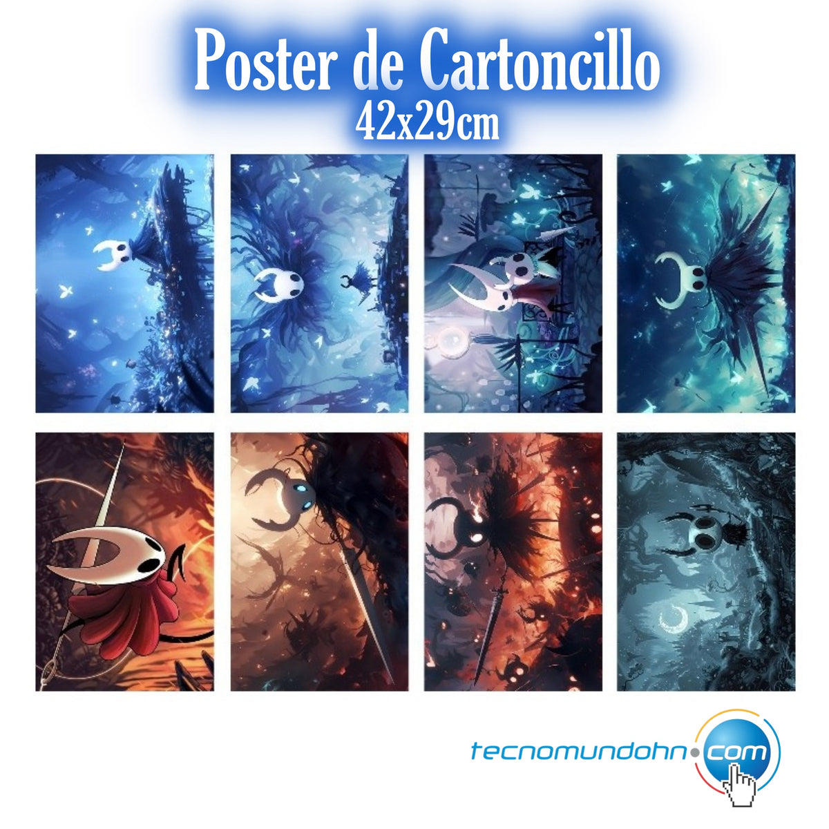 Poster De Cartoncillo Hollow Knight