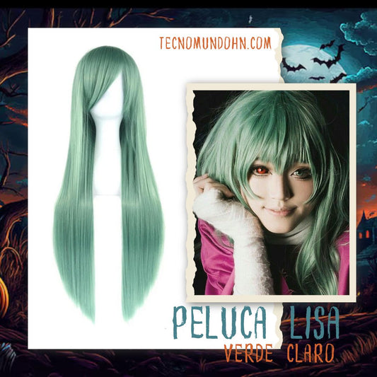 Peluca Liso Verde Claro