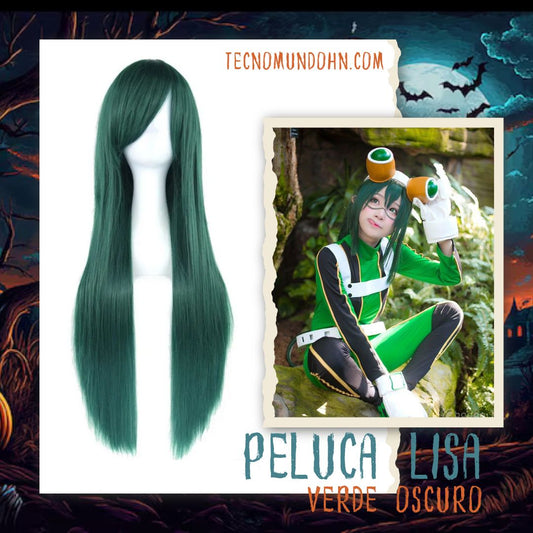 Peluca Liso Verde Oscula