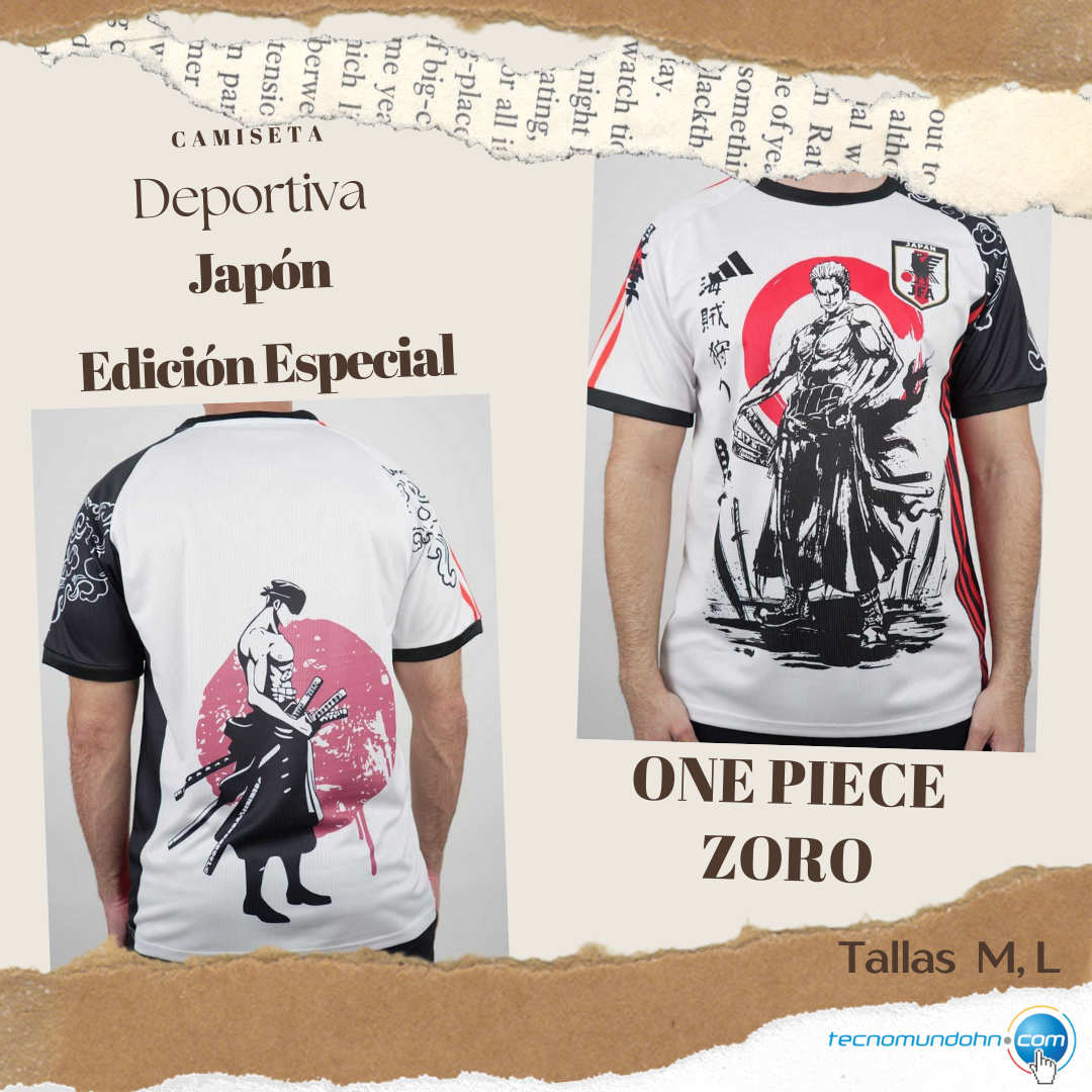 Camiseta Edición Especial Selección De Fútbol Japón Zoro | One Piece