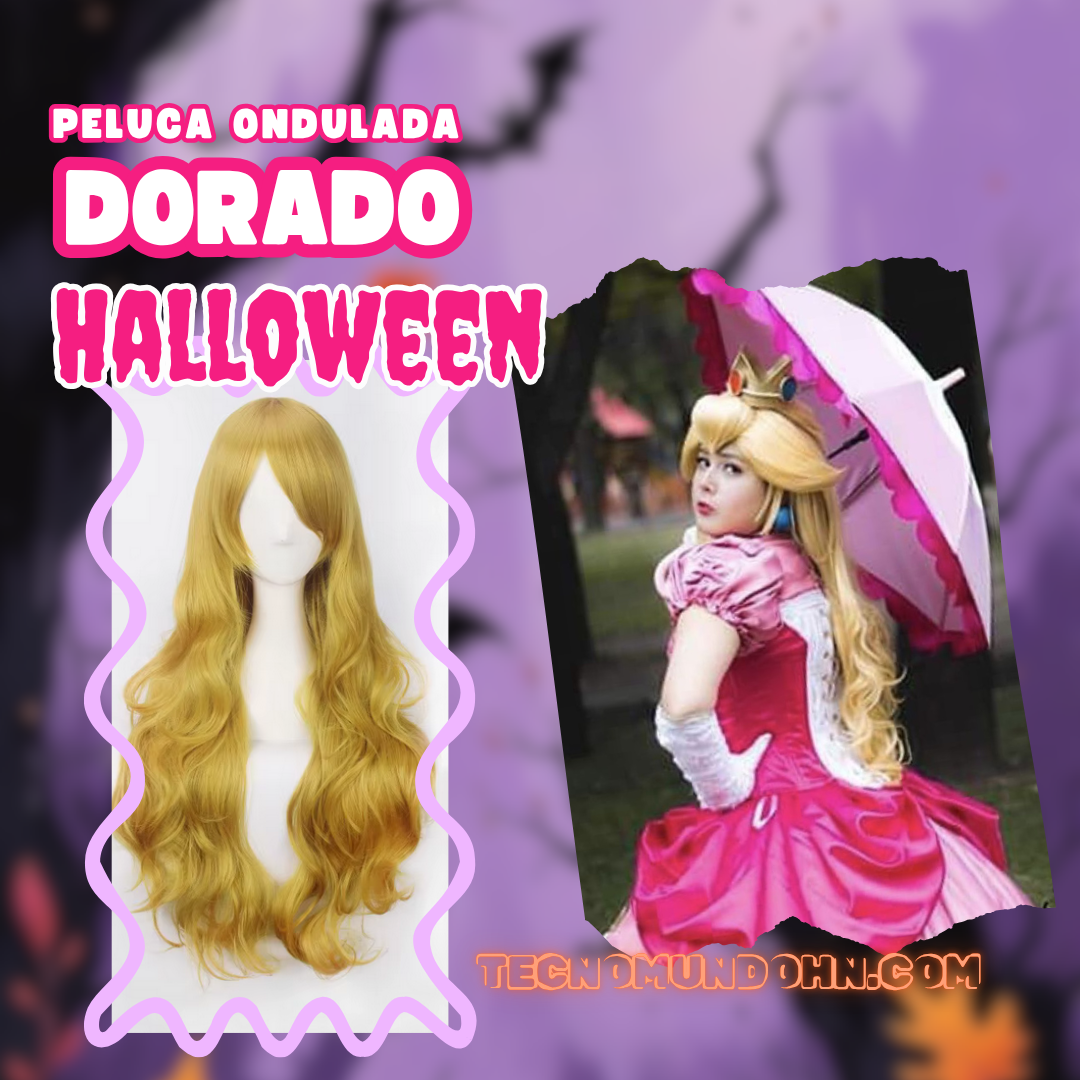 Peluca Dorado Ondulada