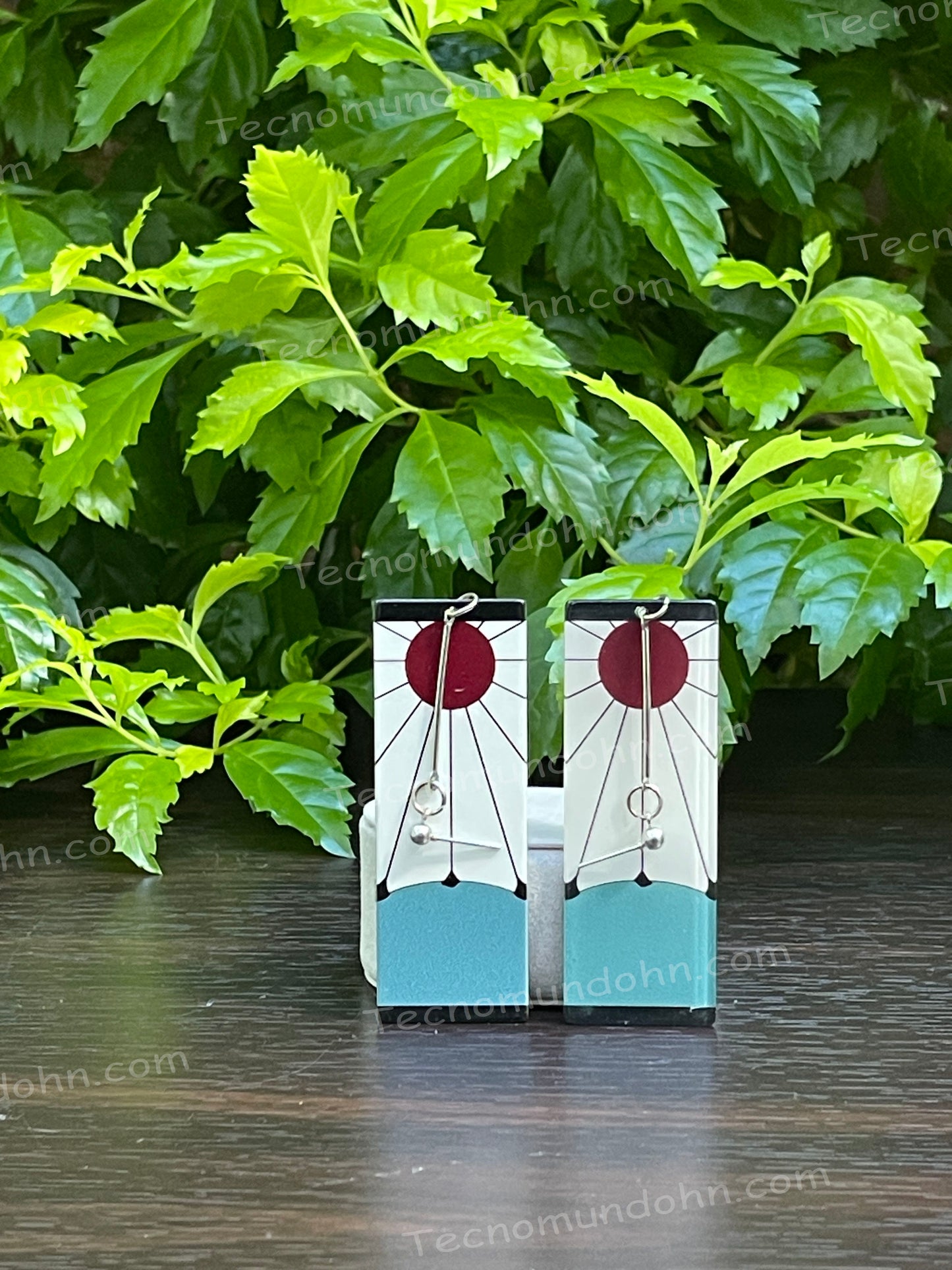 Aretes Hanafuda Tanjiro Kamado (Perforación) | Demon Slayer