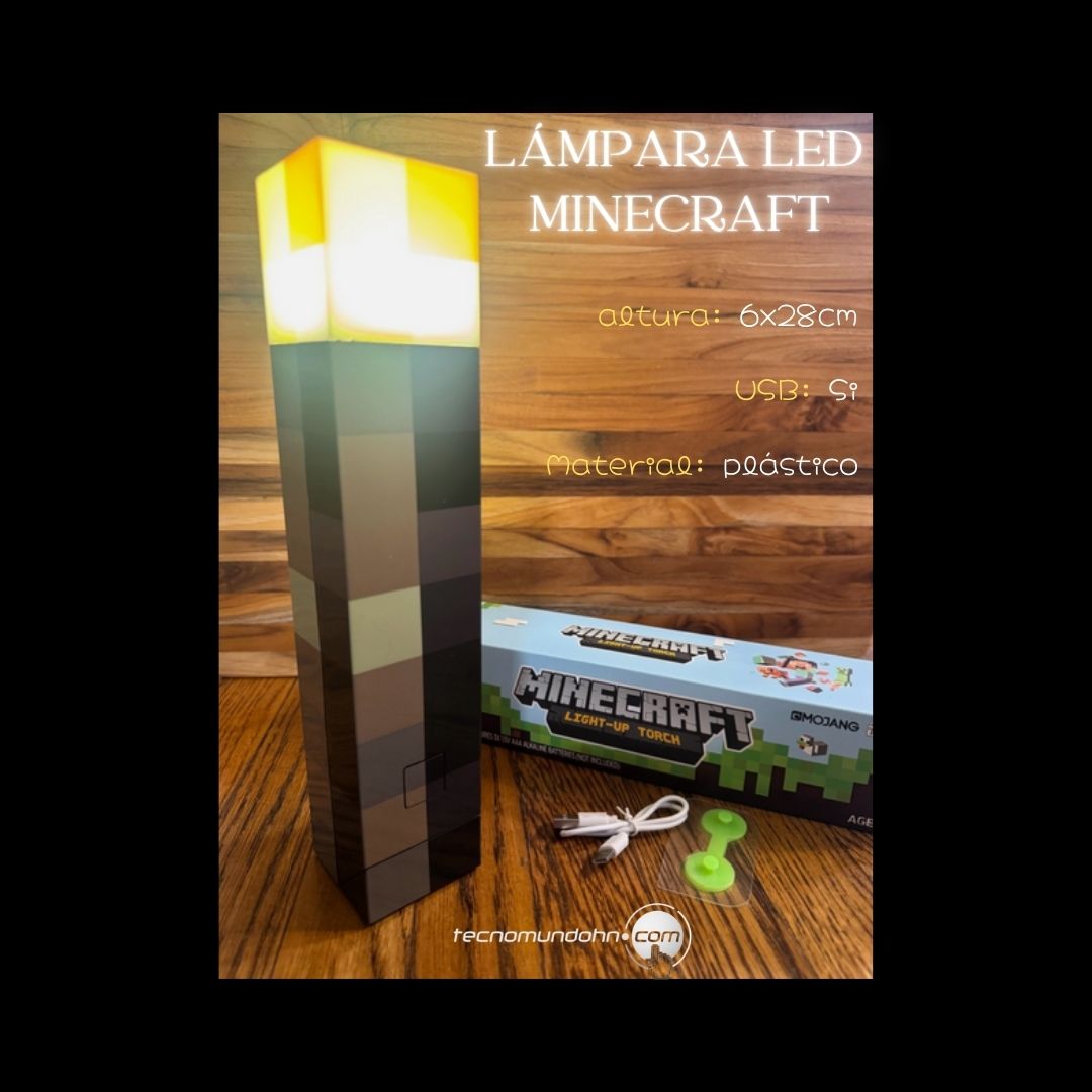 Lámpara Led Minecraft
