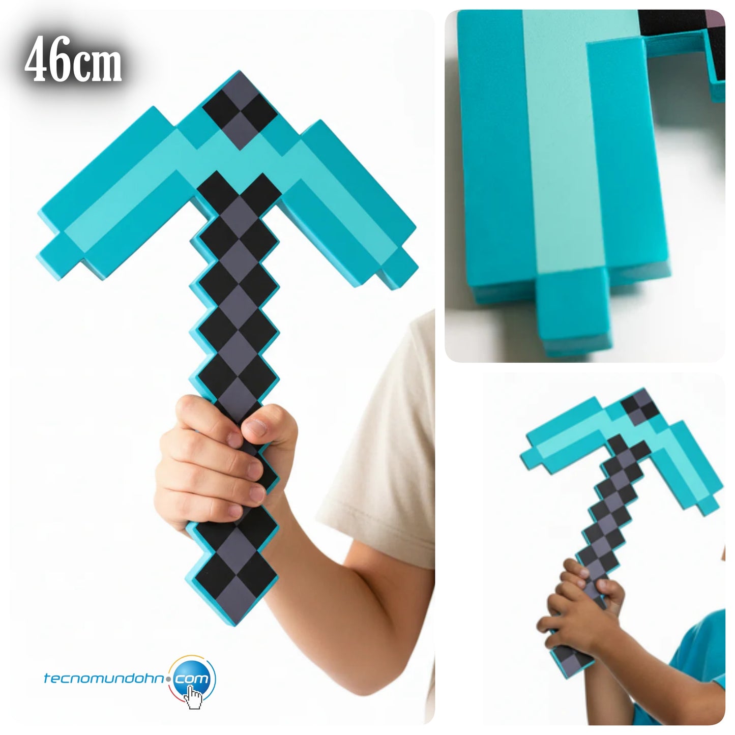 Pico De Diamante Material: Espuma Eva | Minecraft
