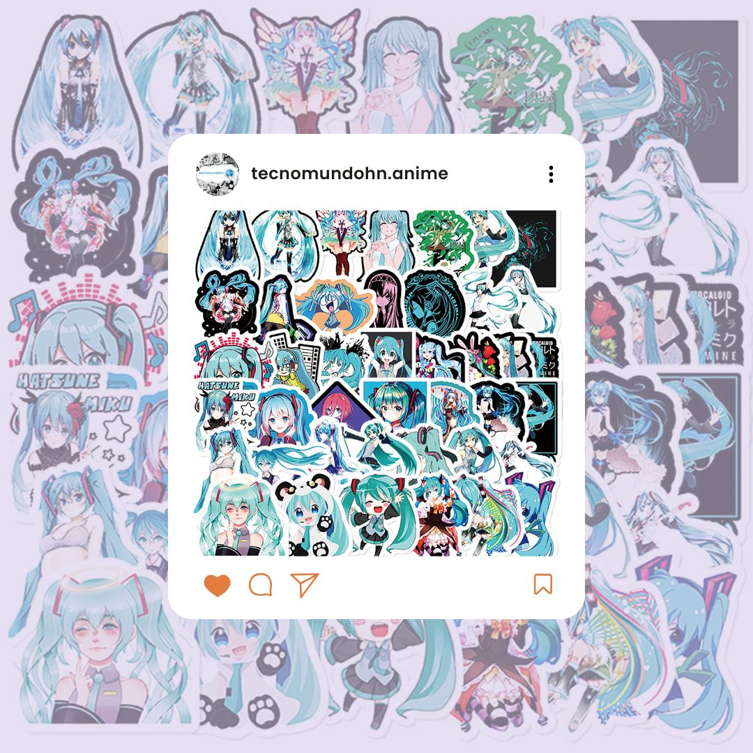Paquete Calcomanías Hatsune Miku