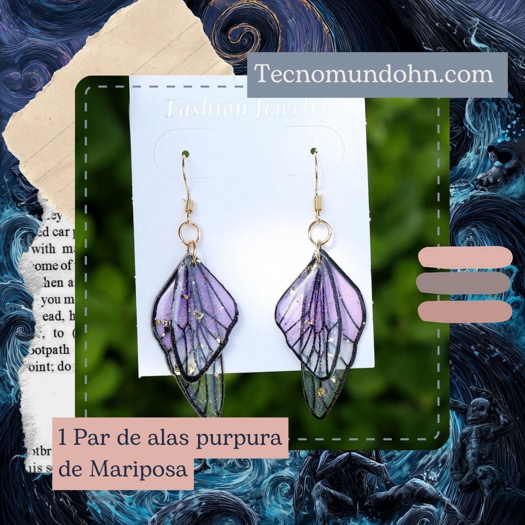 1 Par De Alas Purpura De Mariposa