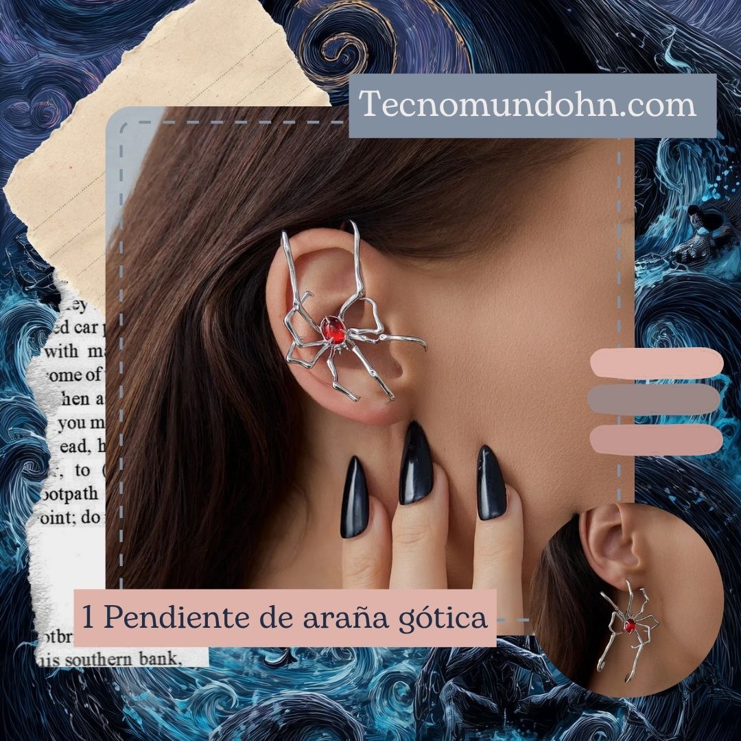 1 Pendiente De Araña Gótica