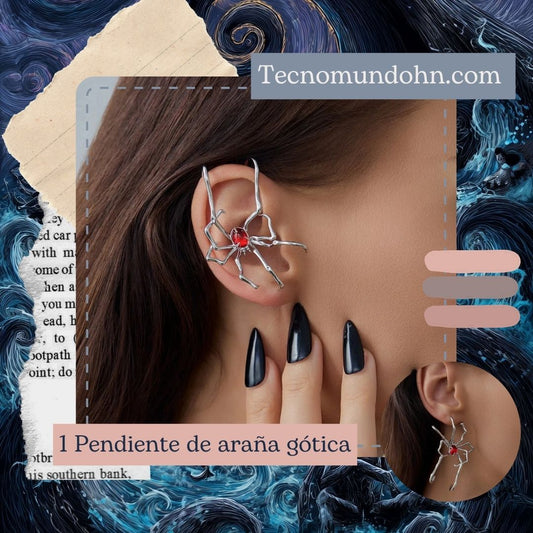 1 Pendiente De Araña Gótica
