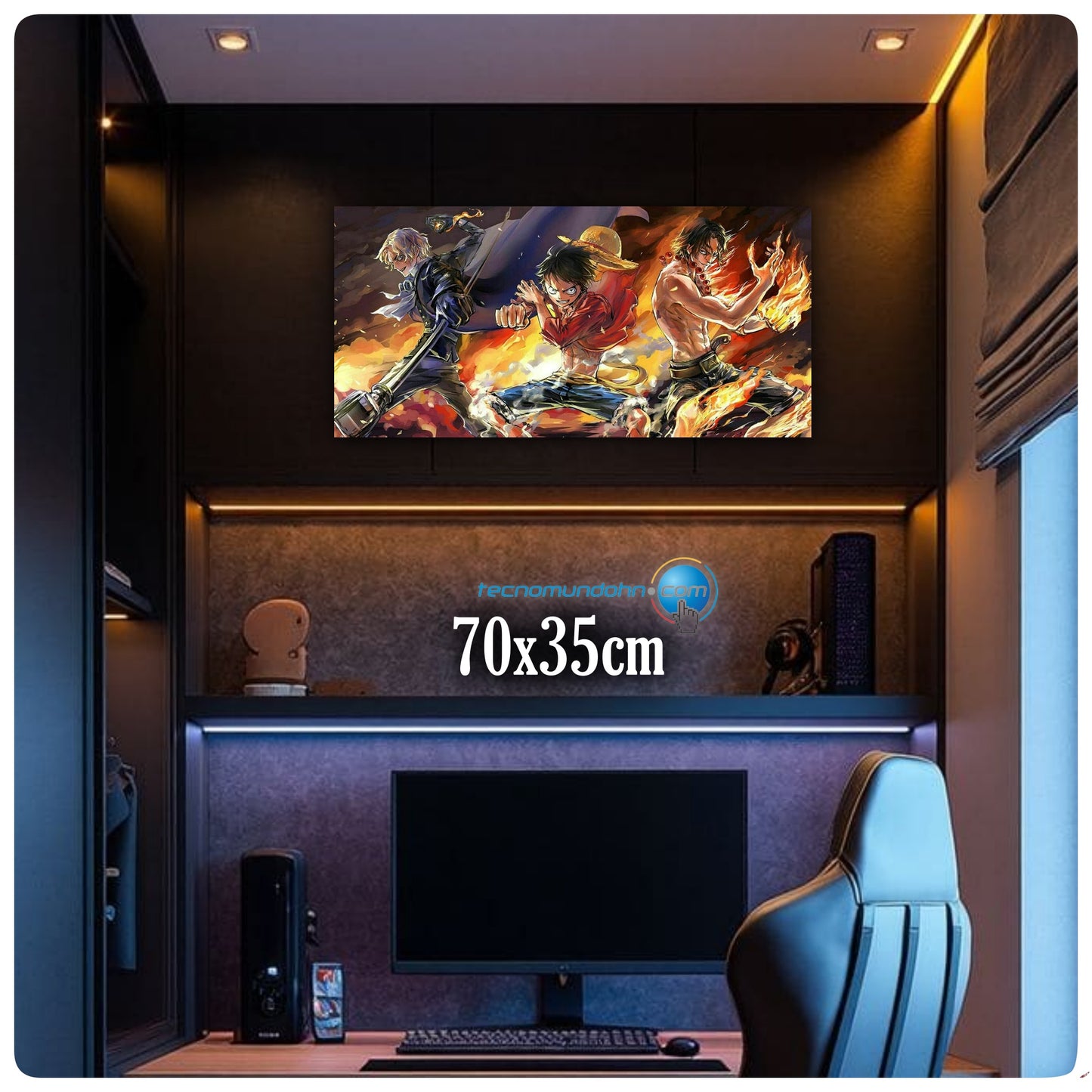 Poster Cartoncillo Retro De Luffy, Ace Y Sabo | One Piece