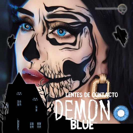 Lente De Contacto Demon Blue