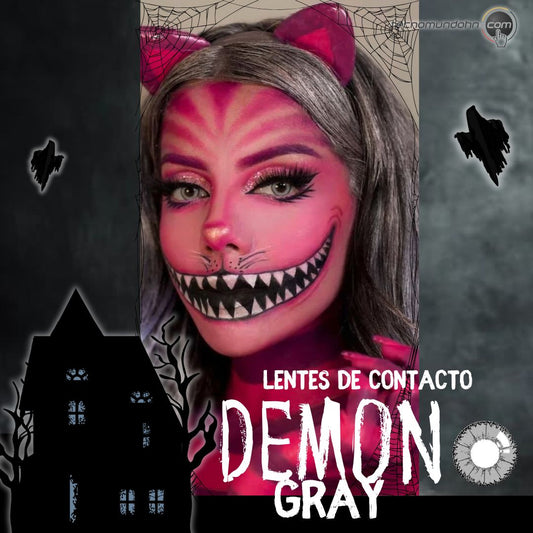 Lente De Contacto Demon Gray