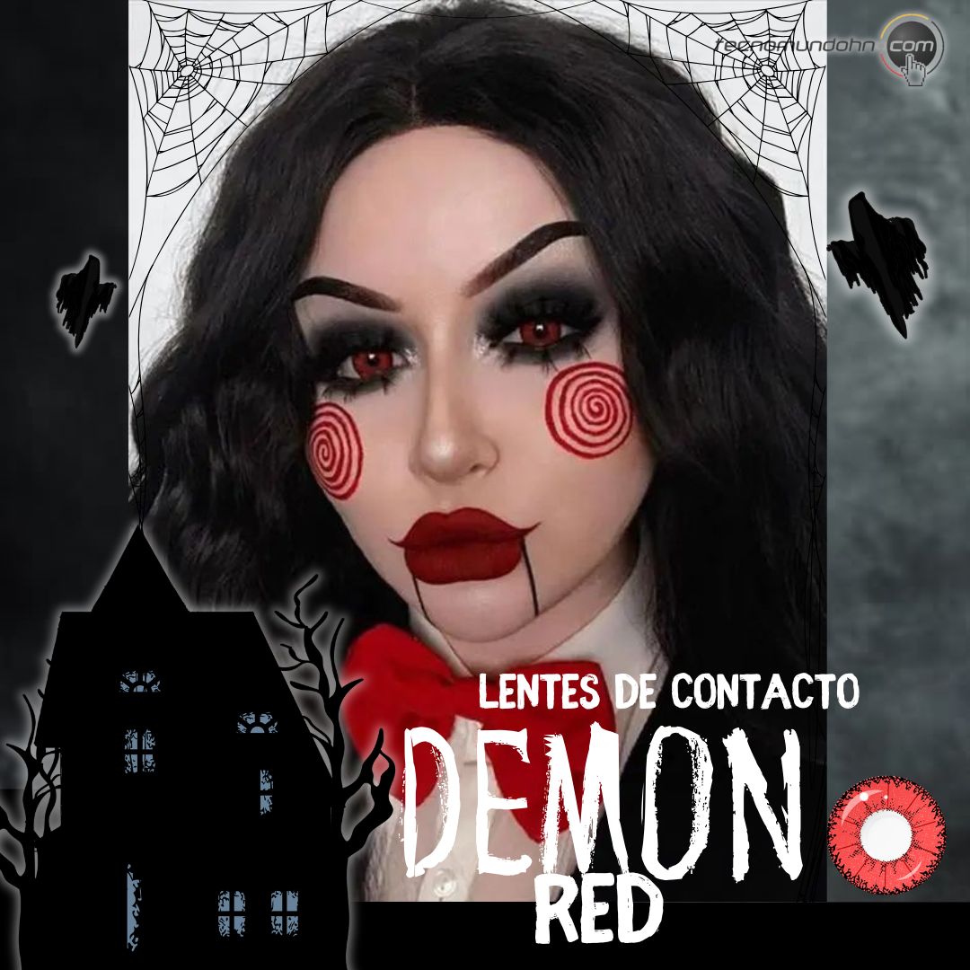 Lente De Contacto Demon Red