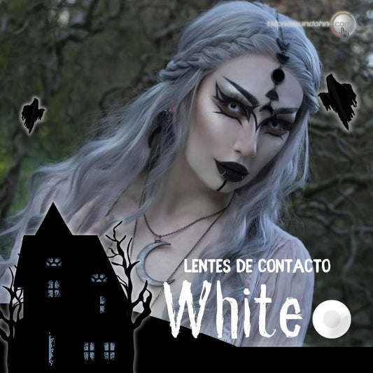 Lente De Contacto D13-W White Block