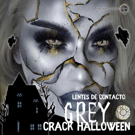 Lente De Contacto D39-5 Grey Crack