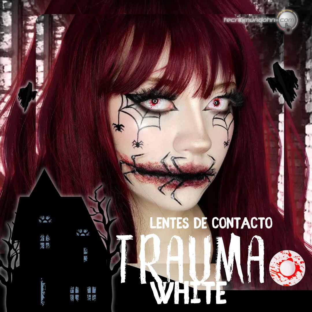 Lente De Contacto D56 Trauma White