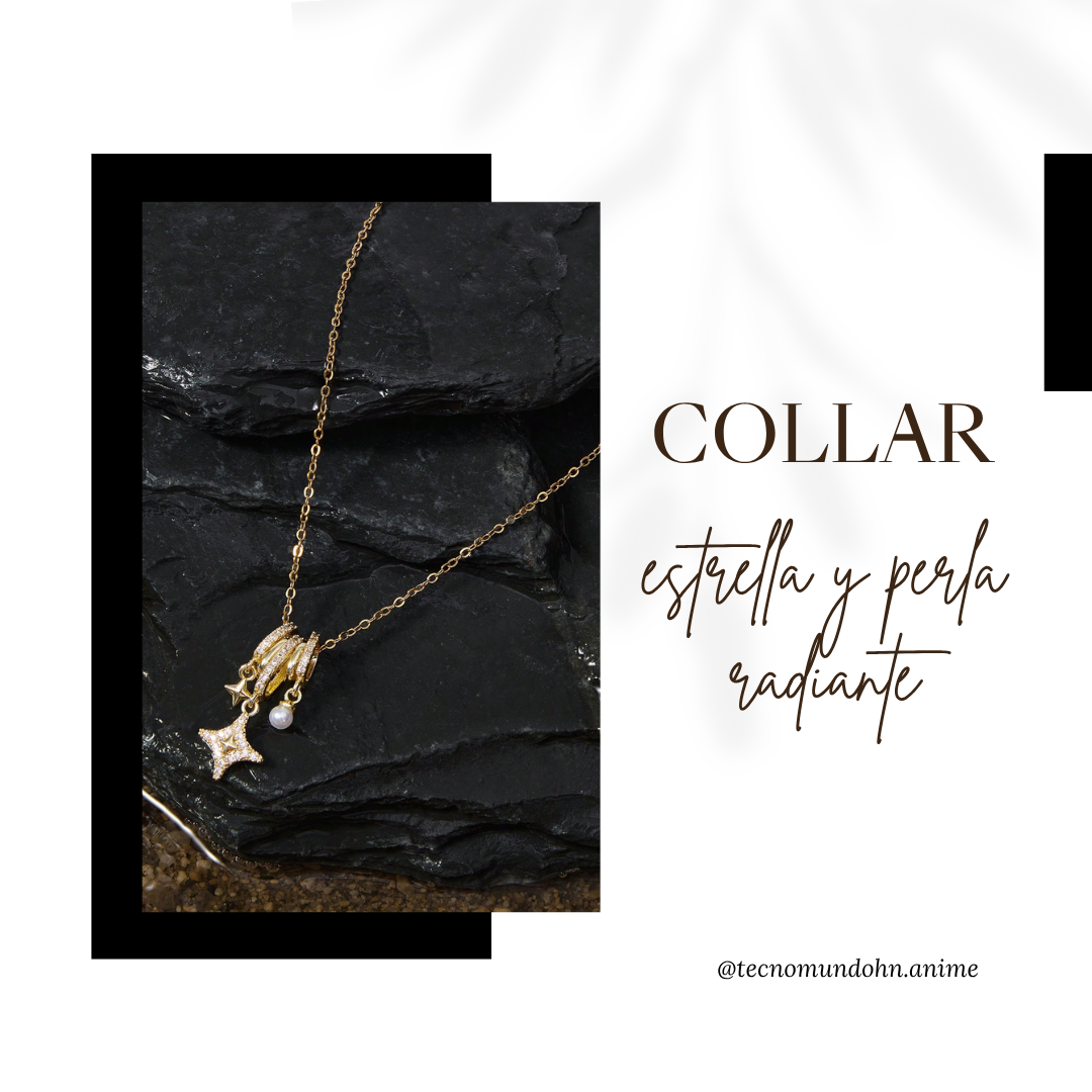 Collar Estrella Y Perla Radiante