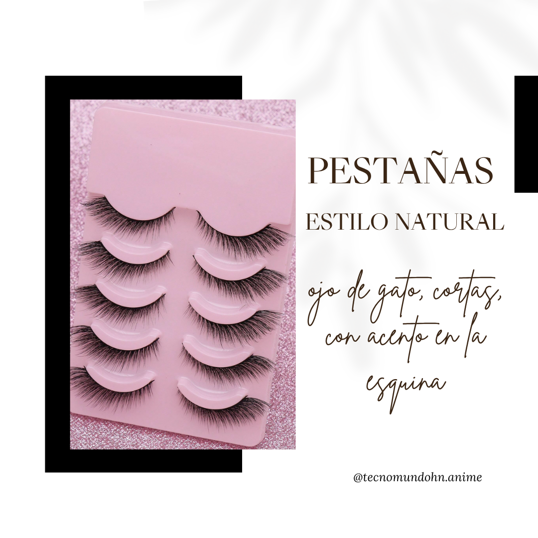 Pestañas Estilo Natural Ojo De Gato