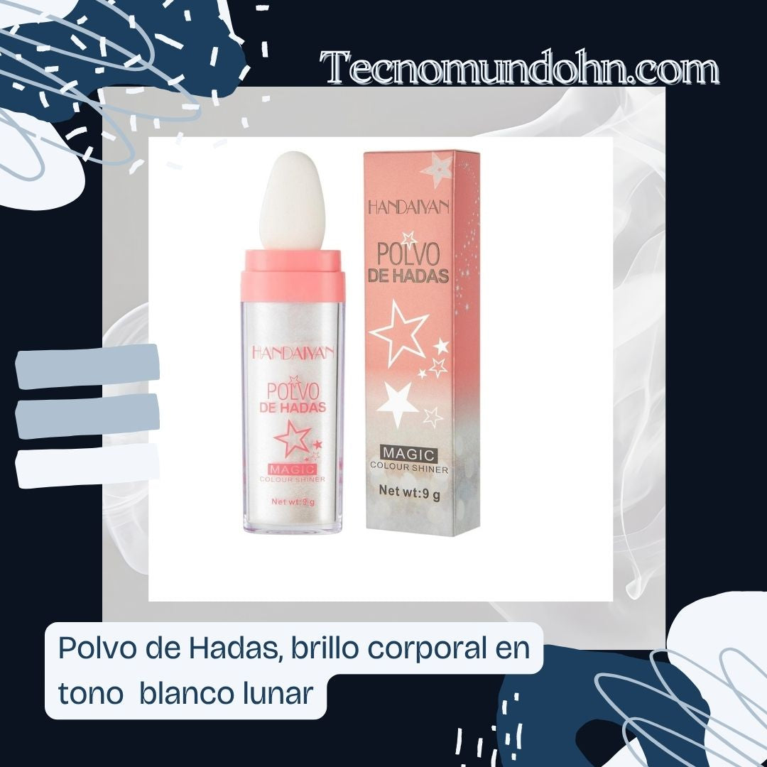 Polvo De Hadas, Brillo Corporal En Tono Blanco Lunar