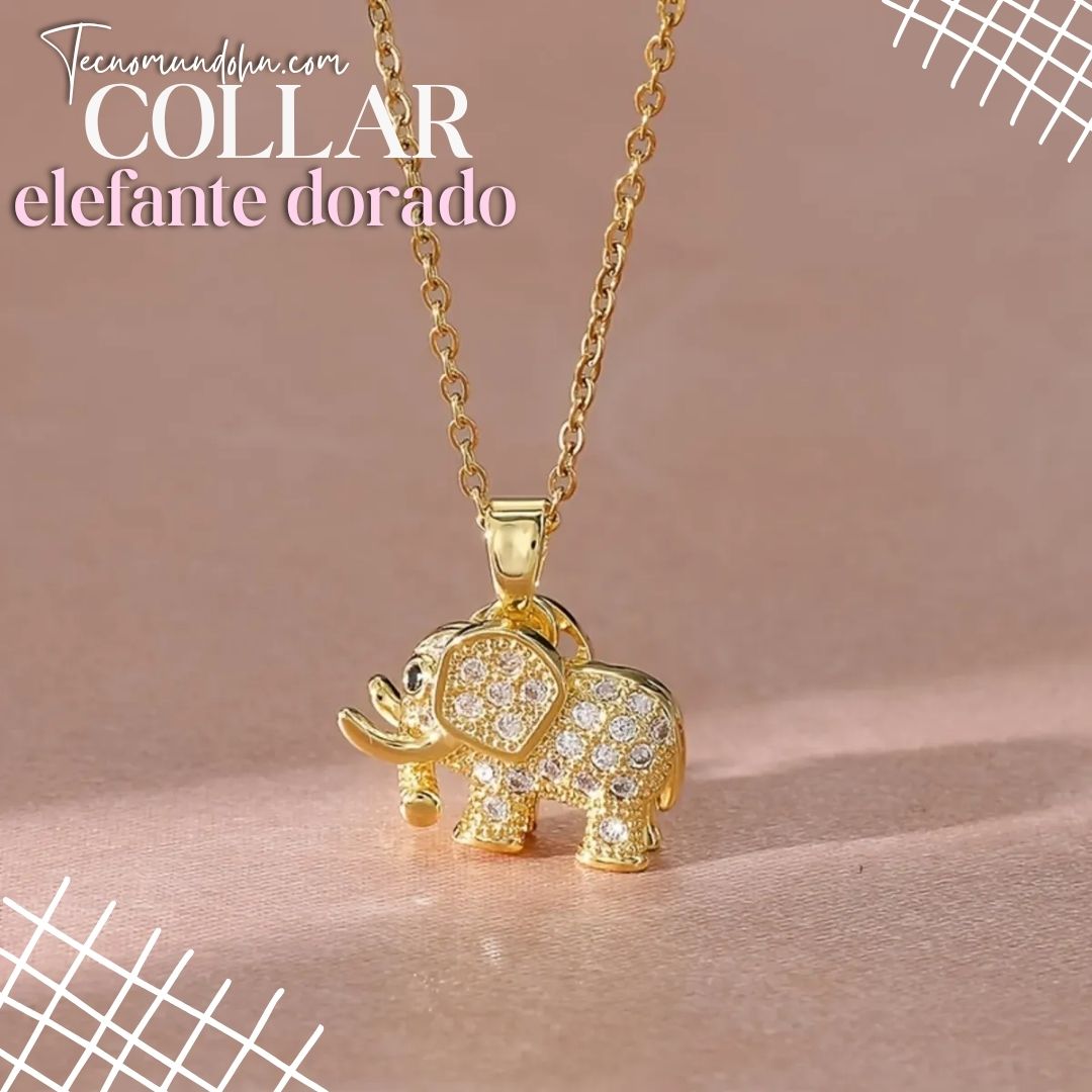 Collar Elefante Dorado