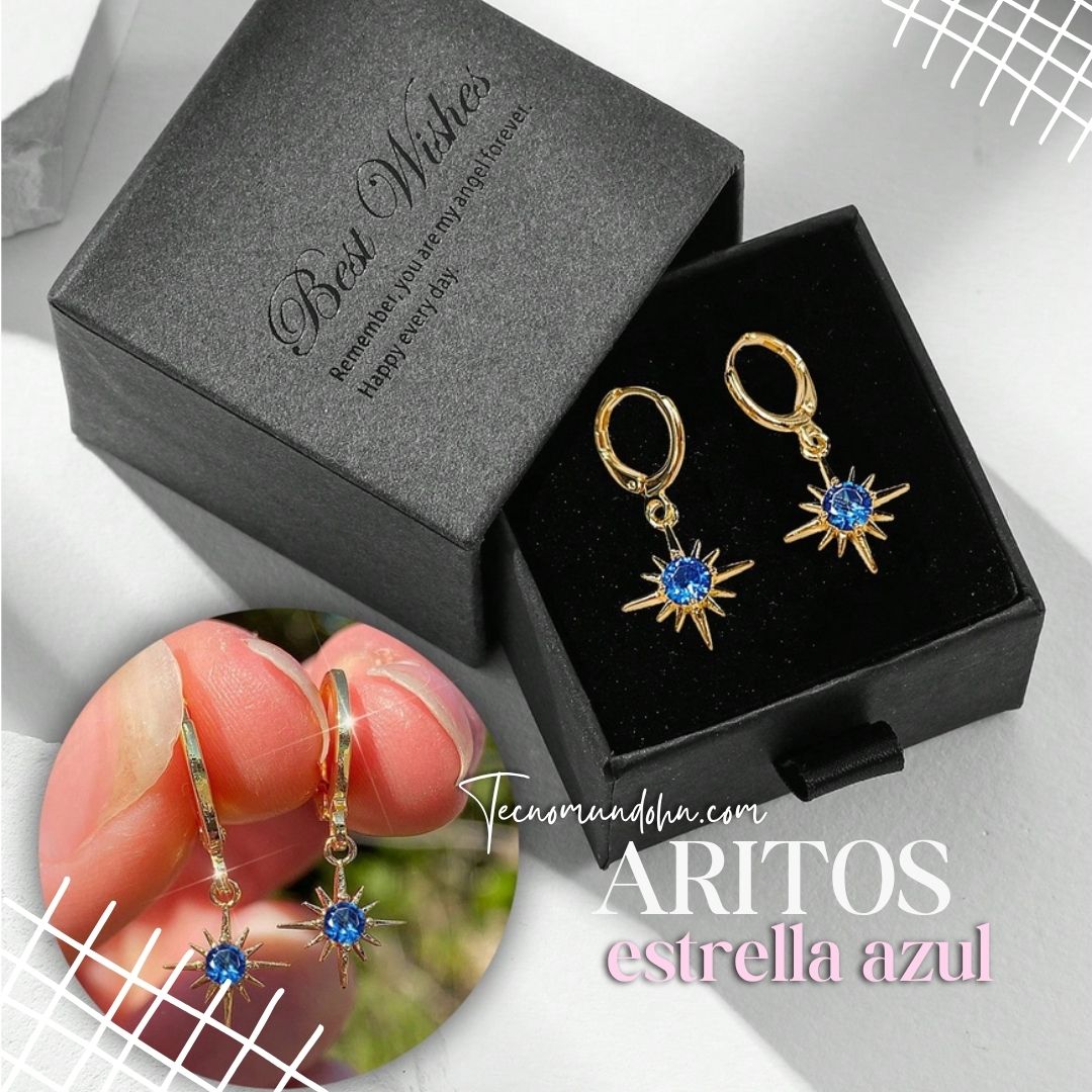Aritos Estrellas Azules